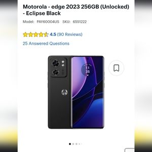 Motorola Edge 2023 Black Unlocked 8 256GB